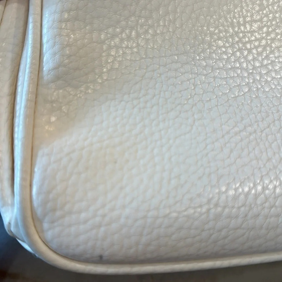 Vintage Panache by Ganson white with gold hardware Crossbody Shoulder Purse Bag - Picture 12 of 12